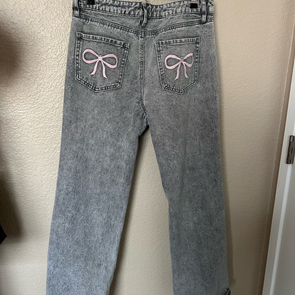 Ashley Mason Charcoal Denim Pants